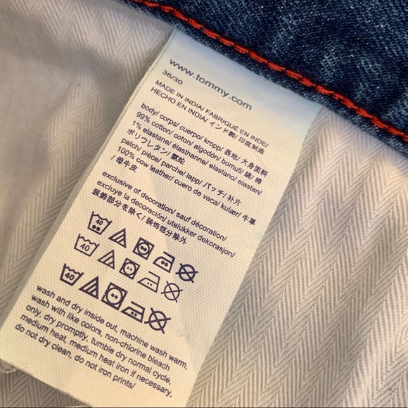 Tommy Hilfiger- Logo Jeans RARE Slim Straight Fit - Picture 8 of 8